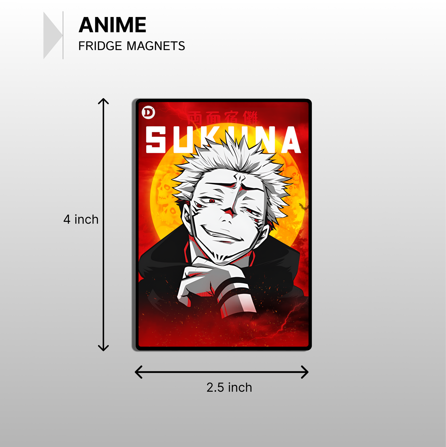 Ryomen Sukuna Fridge Magnet